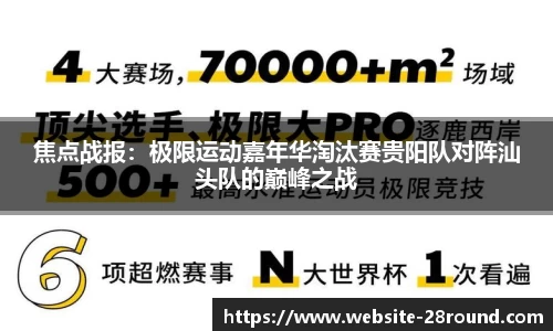 焦点战报：极限运动嘉年华淘汰赛贵阳队对阵汕头队的巅峰之战